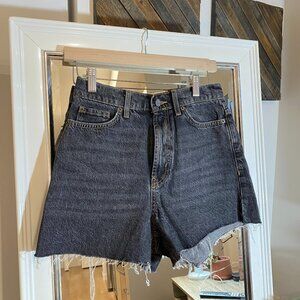 BDG grey denim shorts